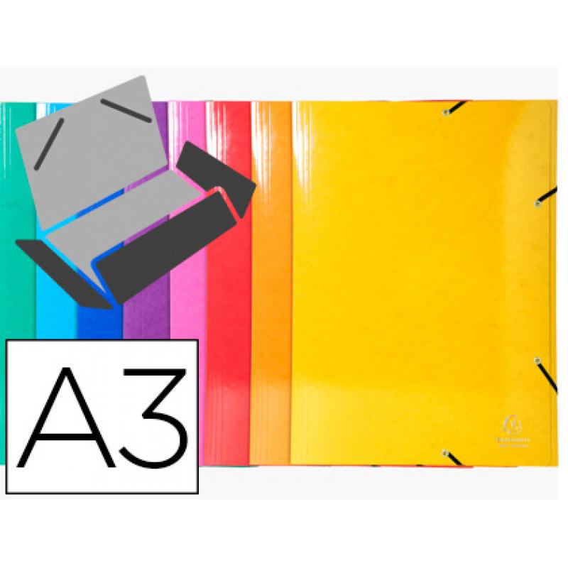 carpeta-exacompta-iderama-gomas-carton-600-gr-tres-solapas-din-a3-colores-surtidos