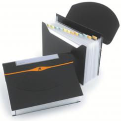 Carpeta fuelle REXEL Optima 13 compartimentos, negro