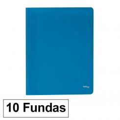 Carpeta Fundas Plus A4 Eco 10F Azul