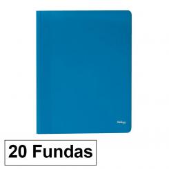 Carpeta Fundas Plus A4 Eco 20F Azul