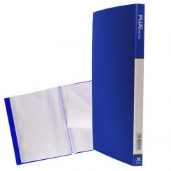 Carpeta Fundas Plus A4 Rigido 20F Azul