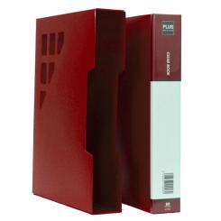Carpeta Fundas Plus A4 Rigido 80F Rojo