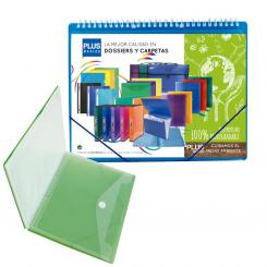 Carpeta Fundas PLUS con espiral y gomas 40F Azul