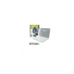 Carpeta Fundas PLUS con espiral y gomas 50F Gris