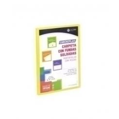 Carpeta Fundas (Tarifario) Carchivo Pp Carchiplas-Book Flexible Canguro A4  20 F. Amarillo