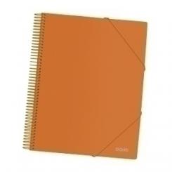 Carpeta Fundas (Tarifario) Dohe Espiral Pp Opaco A4 40 F. Naranja