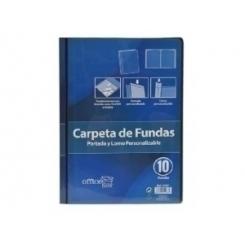Carpeta Fundas (Tarifario) Office Box Pp Rigido A4 Personaliz.  10 F. Negro