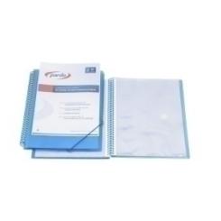 Carpeta Fundas (Tarifario) Pardo Studio Style Espiral Pp Fº 40 F. Azul