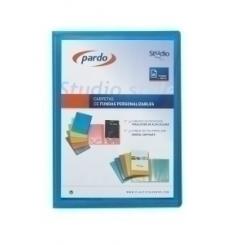 Carpeta Fundas (Tarifario) Pardo Studio Style Personalizable Pp Fº 10 F. Azul