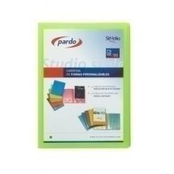 Carpeta Fundas (Tarifario) Pardo Studio Style Personalizable Pp Fº 10 F. Verde