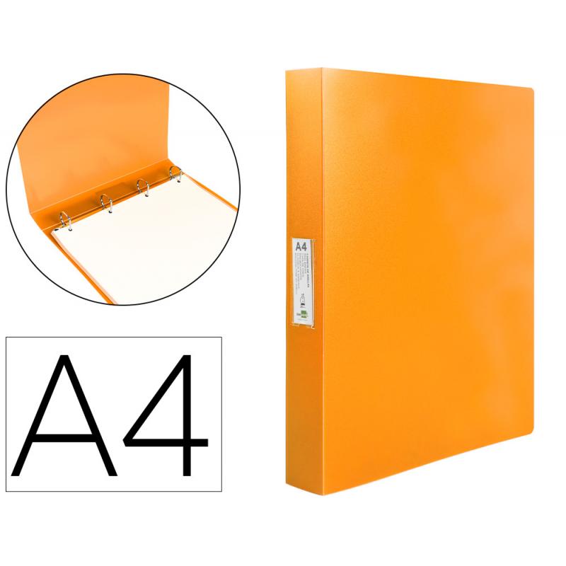 carpeta-liderpapel-4-anillas-25-mm-mixtas-polipropileno-din-a4-naranja-fluor-opaco