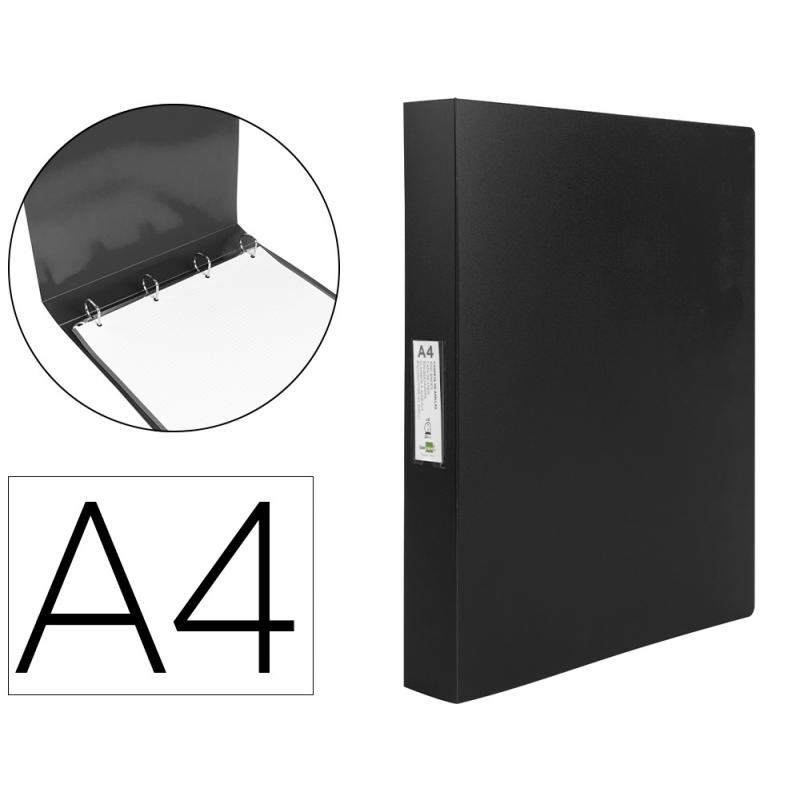 carpeta-liderpapel-4-anillas-25-mm-mixtas-polipropileno-din-a4-negro-opaco