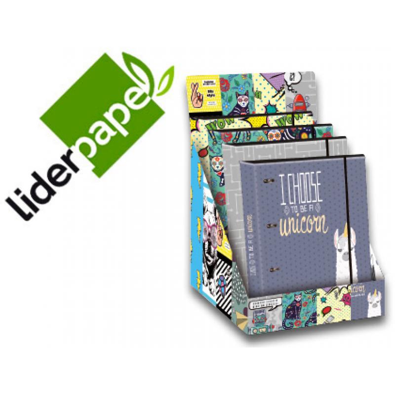 carpeta-liderpapel-4-anillas-40-mm-forrada-din-a4-con-recambio-y-gomilla-fantasia-120h-70g-5mm-expositor-10