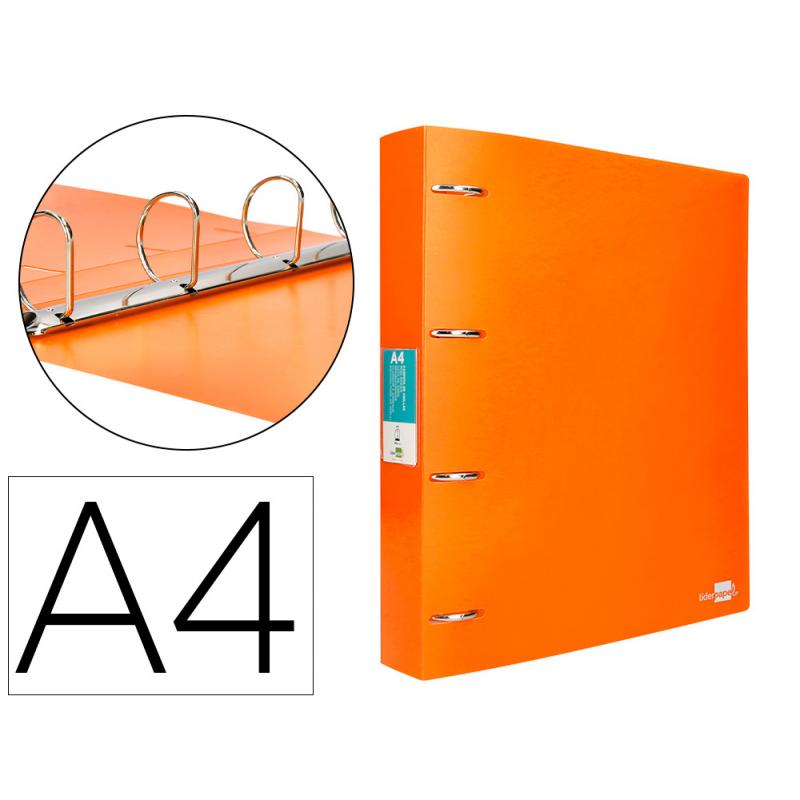 carpeta-liderpapel-4-anillas-mixtas-40-mm-polipropileno-din-a4-naranja-fluor-opaco