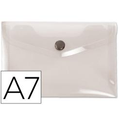 Carpeta LIDERPAPEL dossier broche 44224 polipropileno DIN A7 color transparente