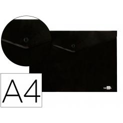 Carpeta LIDERPAPEL dossier broche polipropileno DIN A4 negro opaco 50 hojas