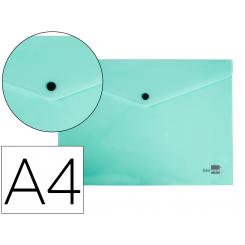 Carpeta LIDERPAPEL dossier broche polipropileno DIN A4 verde manzana opaco 50 hojas