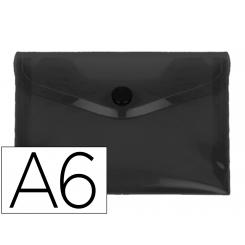 Carpeta LIDERPAPEL dossier broche polipropileno DIN A6 negro opaco