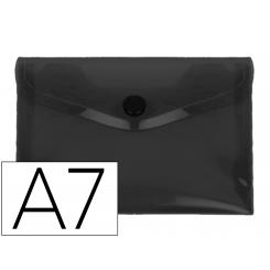 Carpeta LIDERPAPEL dossier broche polipropileno DIN A7 negro opaco