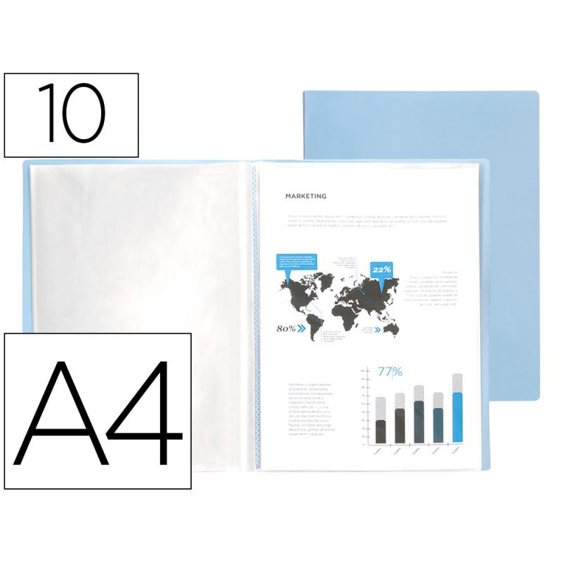 carpeta-liderpapel-escaparate-10-fundas-polipropileno-din-a4-celeste-opaco