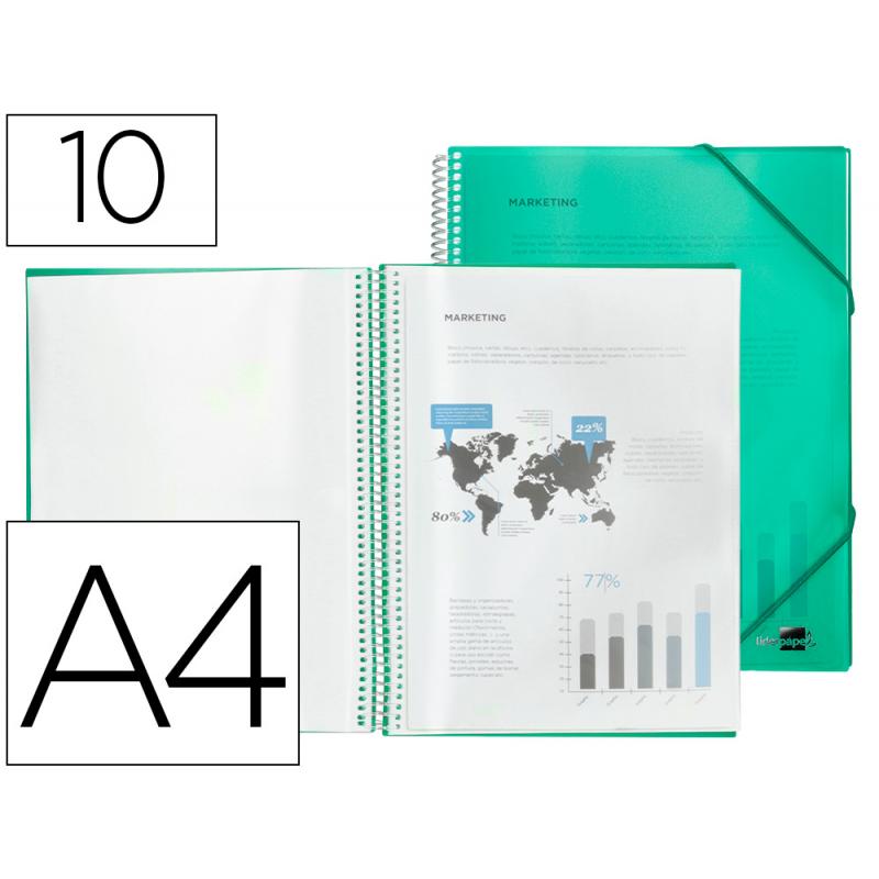 carpeta-liderpapel-escaparate-con-espiral-10-fundas-polipropileno-din-a4-verde