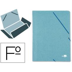 Carpeta LIDERPAPEL gomas folio 3 solapas carton prespan verde