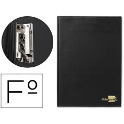 Carpeta LIDERPAPEL miniclip lateral folio plastico negro