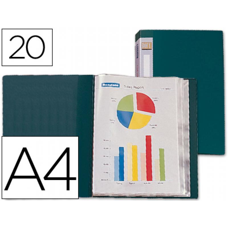 carpeta-liderpapel-personaliza-31713-20-fundas-polipropileno-din-a4-verde-lomo-personalizable