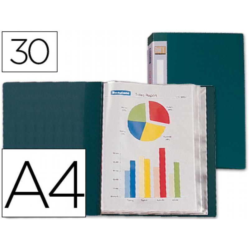 carpeta-liderpapel-personaliza-37023-30-fundas-polipropileno-din-a4-verde-lomo-personalizable