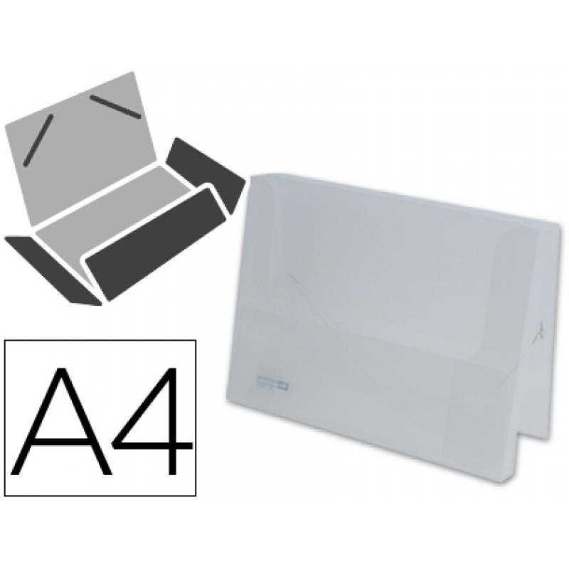 carpeta-liderpapel-portadocumentos-gomas-36934-polipropileno-din-a4-transparente-translucido-lomo-25-mm