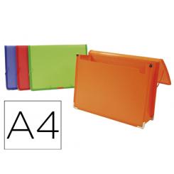 Carpeta LIDERPAPEL portadocumentos polipropileno DIN A4 colores surtidos