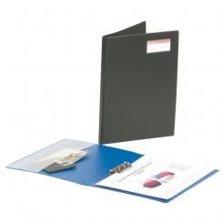 LEITZ Carpeta Miniclip DIN A4 + lateral con tarjetero y bolsa interior, azul