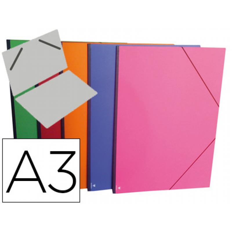 carpeta-planos-clairefontaine-din-a3-con-gomas-carton-gofrado-colores-surtidos