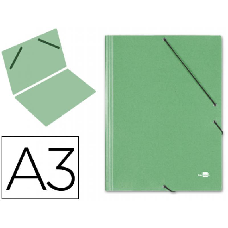 carpeta-planos-liderpapel-a3-carton-gofrado-n-12-verde