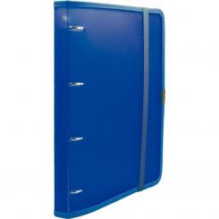 Carpeta Plus PP 4 anillas 20 mm Azul