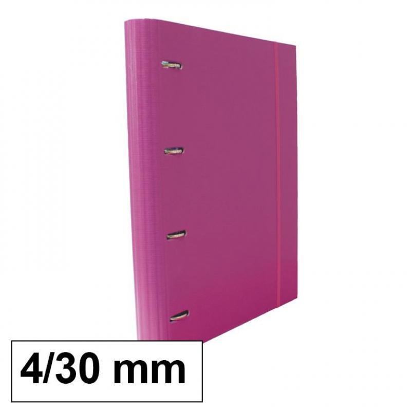 carpeta-plus-pp-c-4-anillas-30-mm-con-recambio-rosa