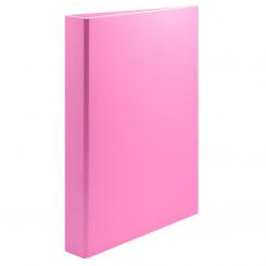 Carpeta Plus PP/C Folio  4 anillas 25 mm Rosa Paste
