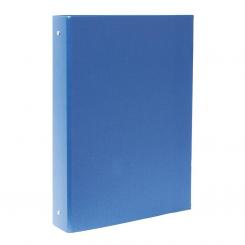 Carpeta Plus PP/C Folio  4 anillas 38 mm con acabado brillante Azul