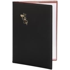 Carpeta Portamenus Pardo Pvc Fº Negro