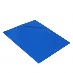 Carpeta PP Plus A4 con gomas y solapas Soft Azul