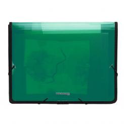 Carpeta PP Plus A4+ Gomas Ribete Verd
