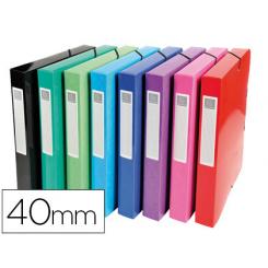 Carpeta Proyectos Carton Compacto EXACOMPTA DIN A4 Lomo 40 mm 600 gr/m2 Colores Surtidos