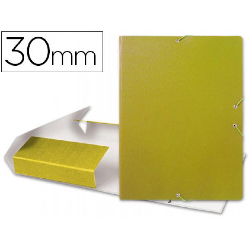 carpeta-proyectos-liderpapel-folio-lomo-30mm-carton-gofrado-amarilla