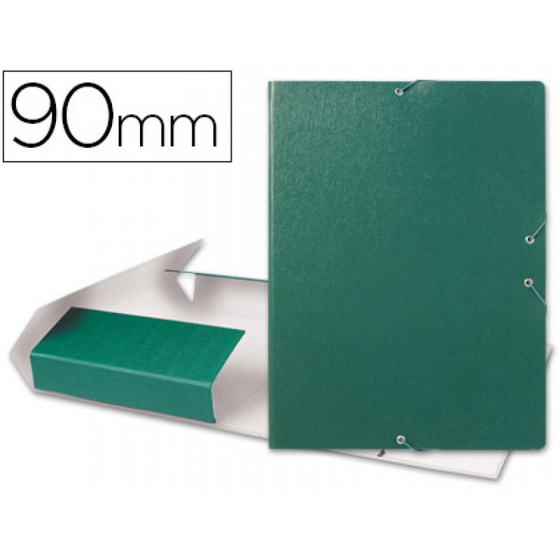 carpeta-proyectos-liderpapel-folio-lomo-90mm-carton-gofrado-verde