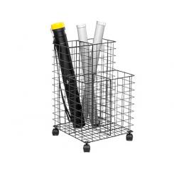 Carrito portaplanos 209 metalico con ruedas color negro 700x400x400 mm.