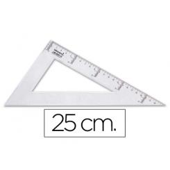 Cartabon LIDERPAPEL 25 cm plastico cristal
