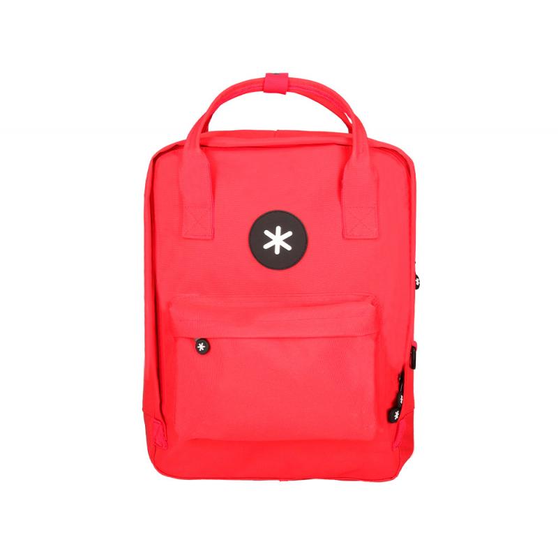 cartera-antartik-mochila-2-asas-y-bolsillos-exteriores-rojo-300x115x390-mm