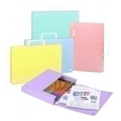 Cartera Maletin Con Asa Carchivo Soft Pp 4 Cms Azul Pastel