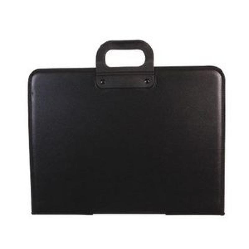 cartera-portadocumentos-q-connect-negra-con-asa-con-cremallera-din-a3-420x297-mm
