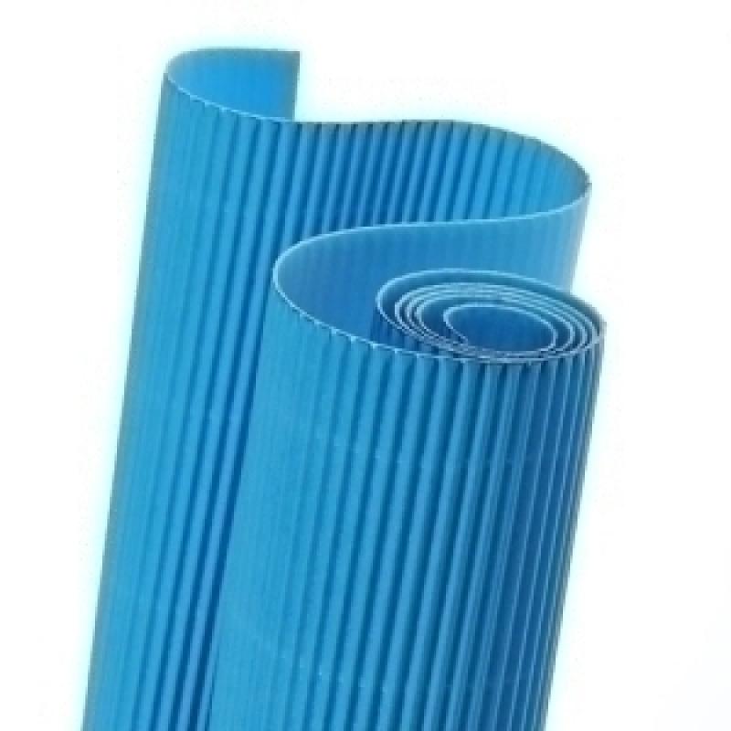 Carton Ondulado Canson 300G Rollo 0,5X0,7 M Azul Turquesa 1 un